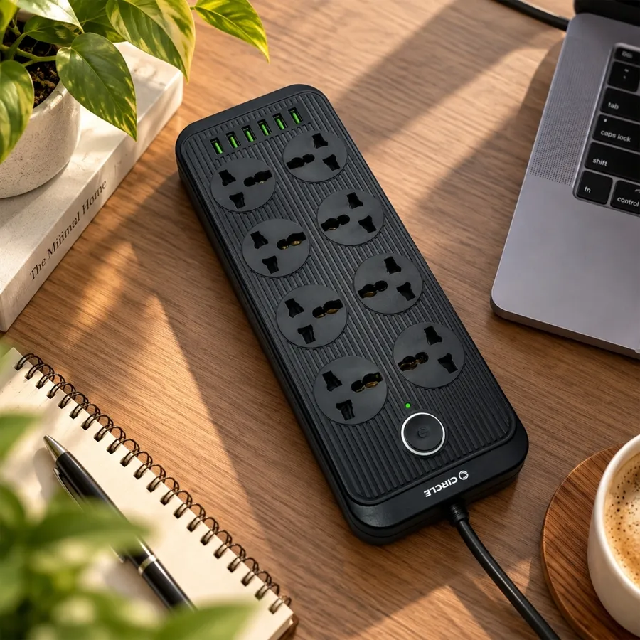 Spike Nexus in black on a wooden desk